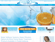 Tablet Screenshot of crystalclearwaterva.com